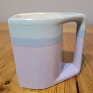 Padilla purple, blue, and light blue stackable mug made in Mexico